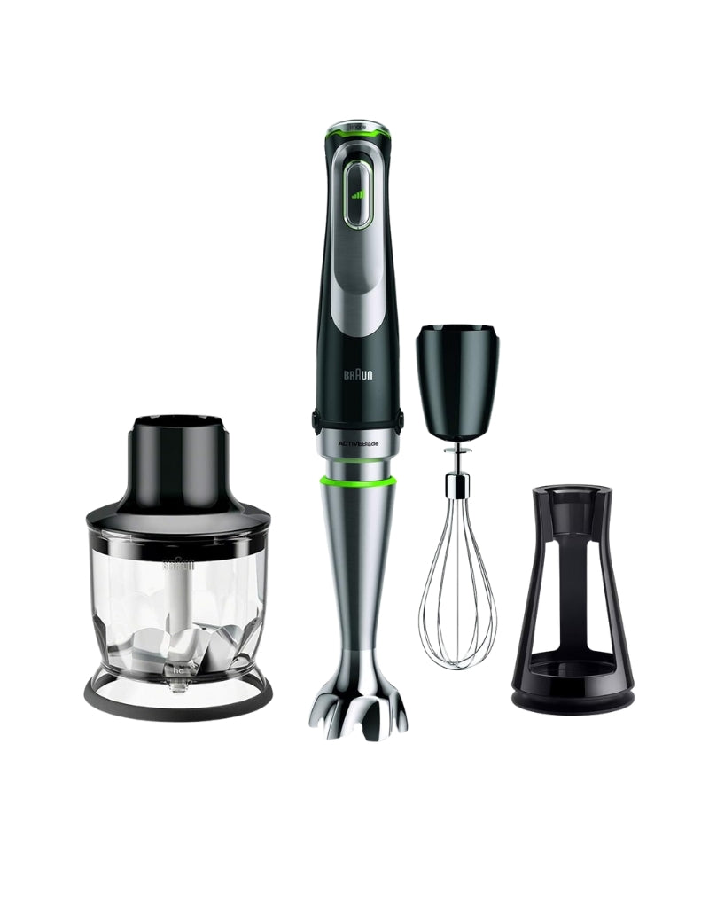 Braun Multiquick 9 Hand Blender complete set with accessories and storage stand