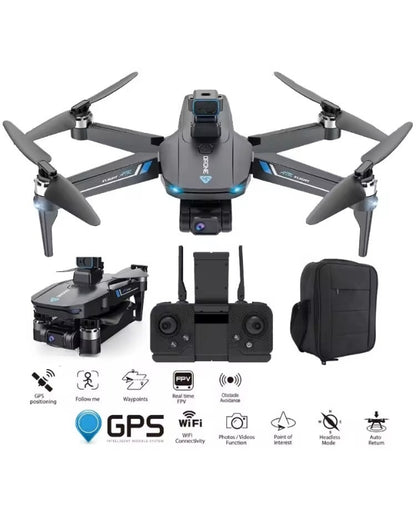 Brushless GPS drone with HD camera and full accessories set