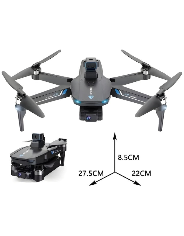 Brushless GPS drone size dimensions with HD camera