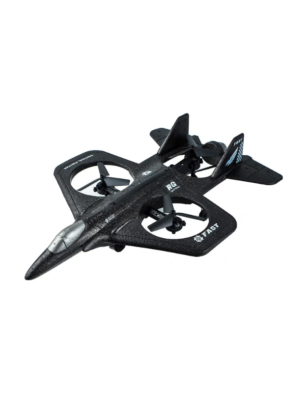 Black Combat Flight Falcon remote control drone top view