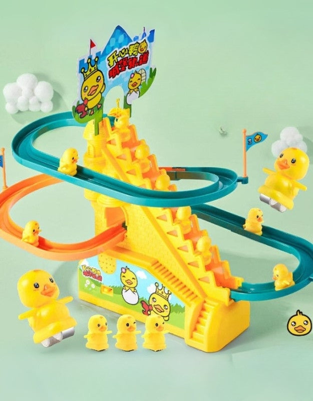 Automatic Stair Climbing Chickens with LED Lights and Music