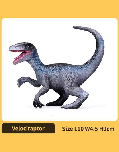 Velociraptor dinosaur figure included in the 3D scene puzzle set