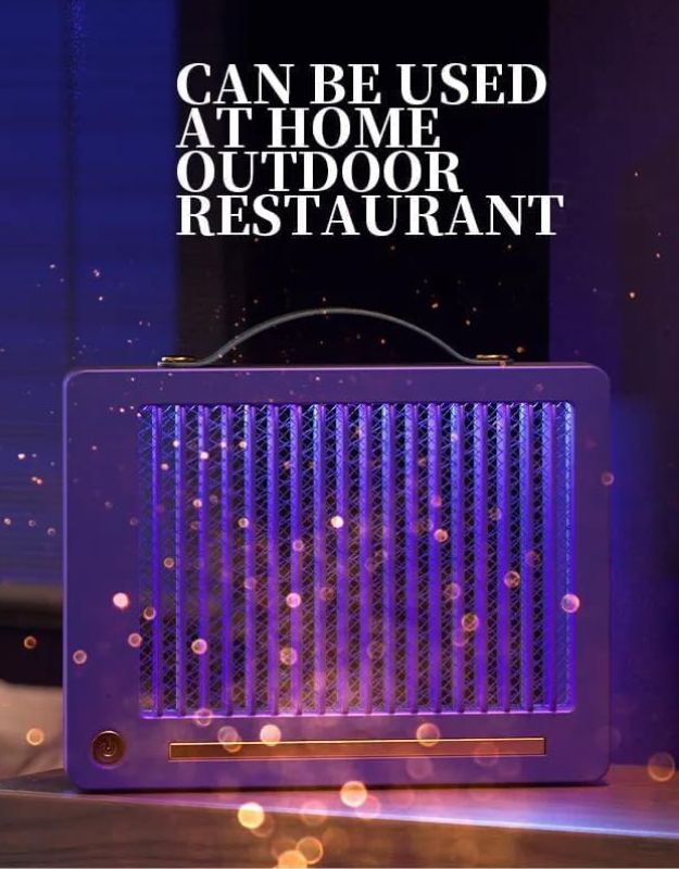 Close-up of the UV light tube inside the electric mosquito killer