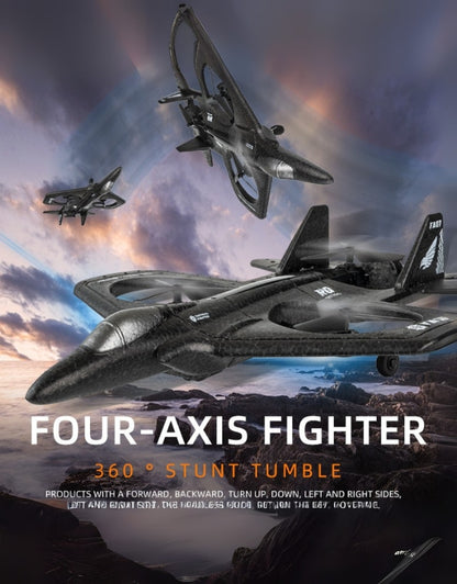 Four-axis Combat Falcon drone performing 360 degree stunt tumble