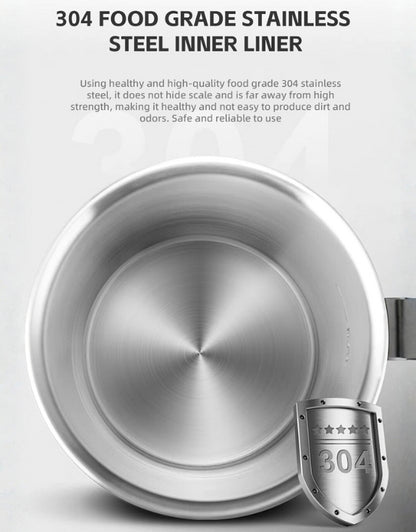 Haley electric kettle interior made with 304 food-grade stainless steel liner, ensuring safe and hygienic water boiling