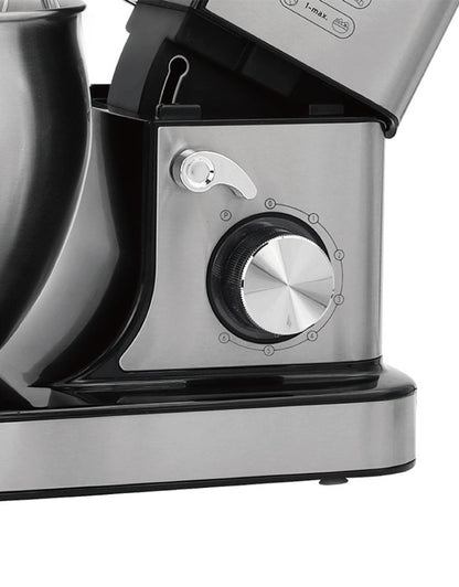 Close-up view of Haley Electric Kitchen Stand Mixer 2000W speed control knob and tilt-head locking lever