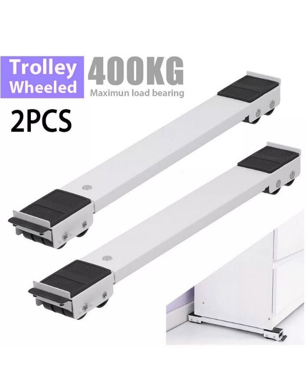Two trolley-wheeled items with a maximum load bearing capacity of 400KG on a white background.