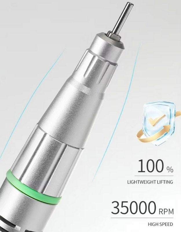 High speed 35000 RPM lightweight nail drill handpiece.