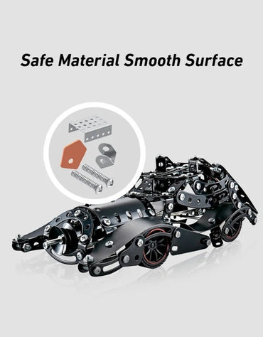 Car model: Side view showing the construction with text "Safe Material Smooth Surface"