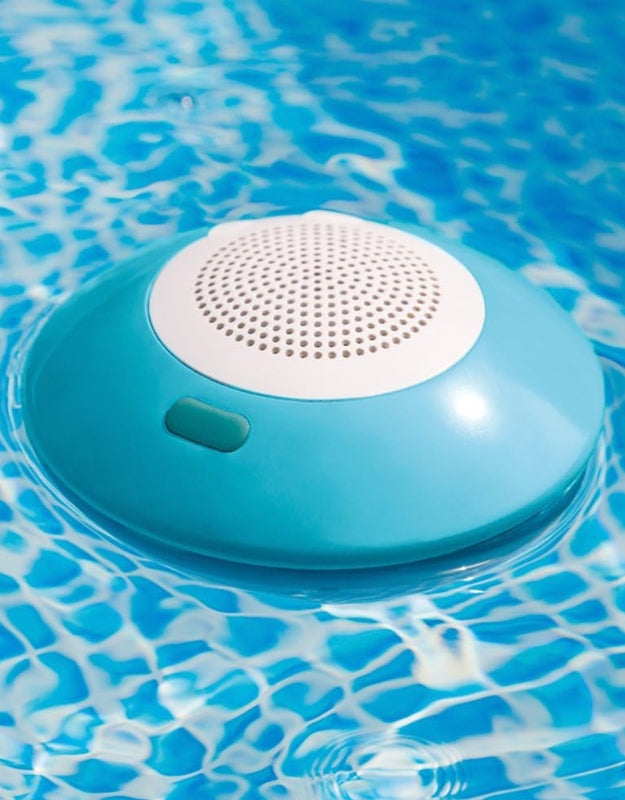Intex 28625 floating pool speaker with LED light on water surface