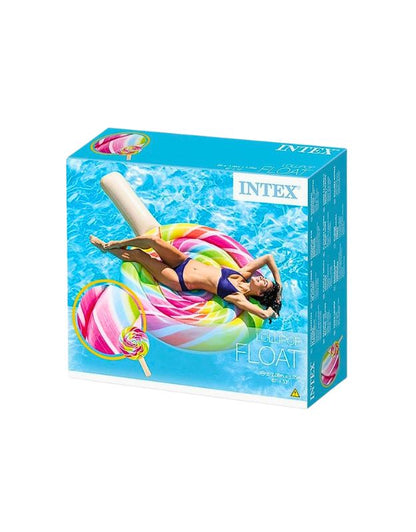 Intex 58753EU lollipop inflatable recreation float retail box packaging.