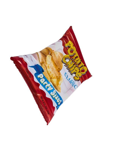 Intex 58776EU Potato Chips Float designed like a classic potato chips bag.