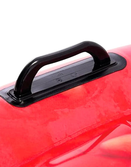 Durable black handle detail on the Intex 58781EU strawberry inflatable pool float.
