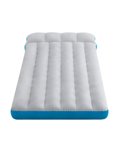 Intex 67998 inflatable camping mattress in grey and blue, compact size 189x72x20 cm.