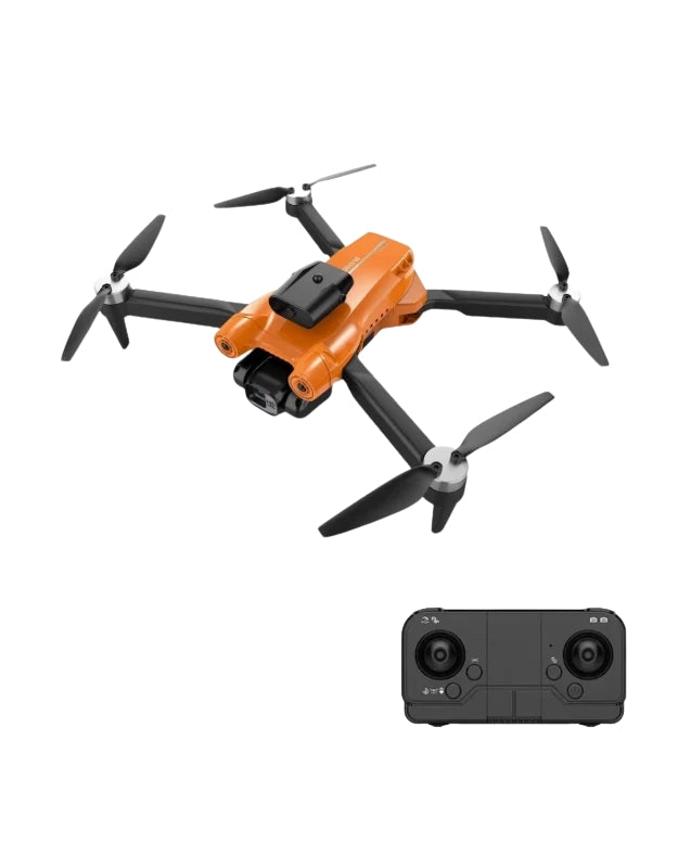 S163max mini drone in orange with 1080P camera and remote controller.