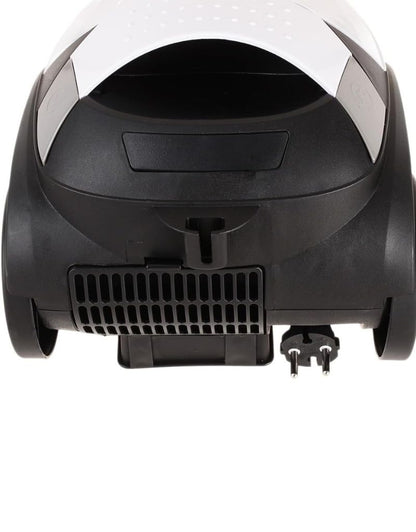 Rear view of Sokany Vacuum Cleaner White Super Suction showing power cord and vent