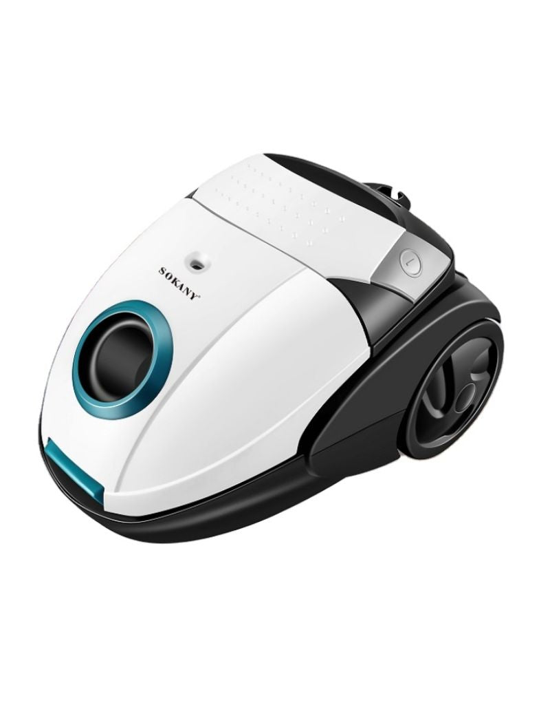 Sokany Vacuum Cleaner White Super Suction 1.5L 2000W compact design in white and black