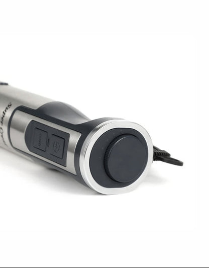 Super Crest household multi-functional baby food cooking stick complete set with whisk, blending rod, and measuring cup.