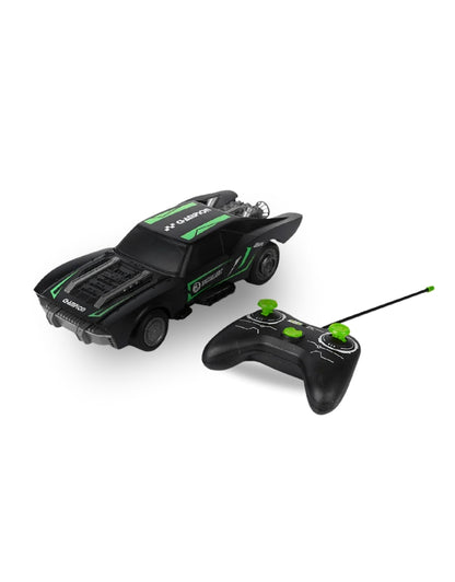 Superior Remote Control Car for kids, black and green model with 2.4 GHz controller.