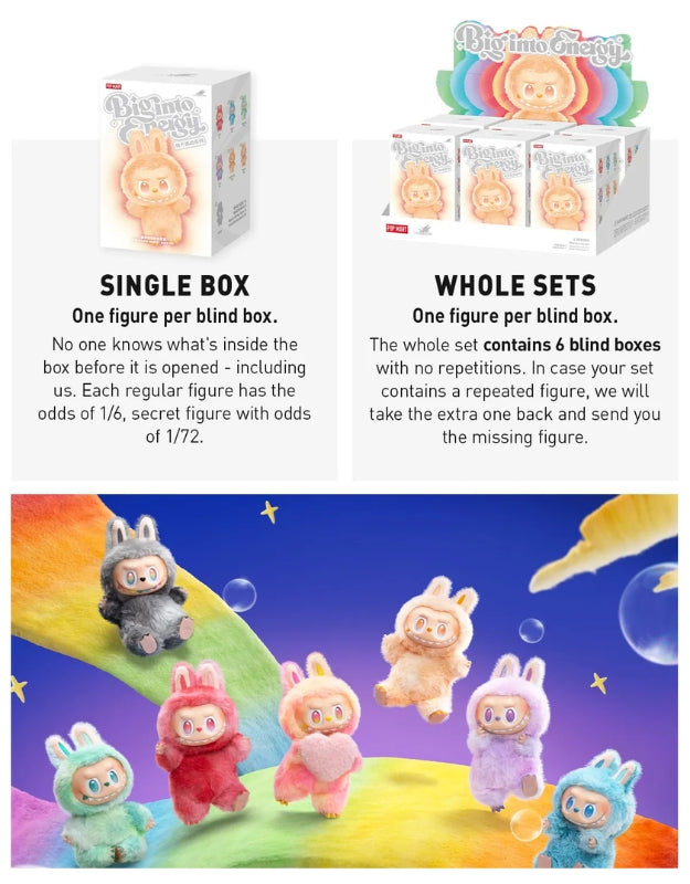 𝗟𝗔𝗕𝗨𝗕𝗨 - The Monsters Big into Energy Series-Vinyl Plush Pendant Blind Box