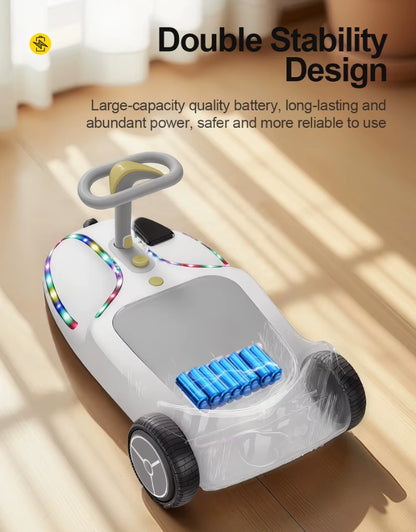 Electric 3-wheel Scooter Music Twister Anti-rollover Go-kart for Kids