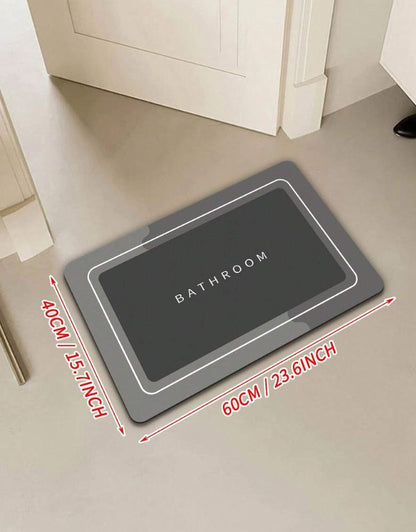 A bathroom mat with suitable dimensions 40cm for width and 60cm for length.